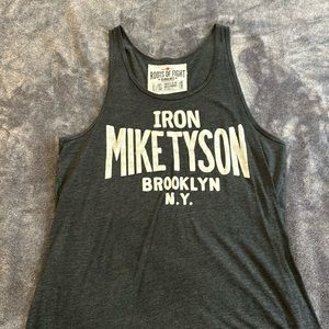 Grey Iron Mike Tyson Roots of Fight Tank Top Size Large